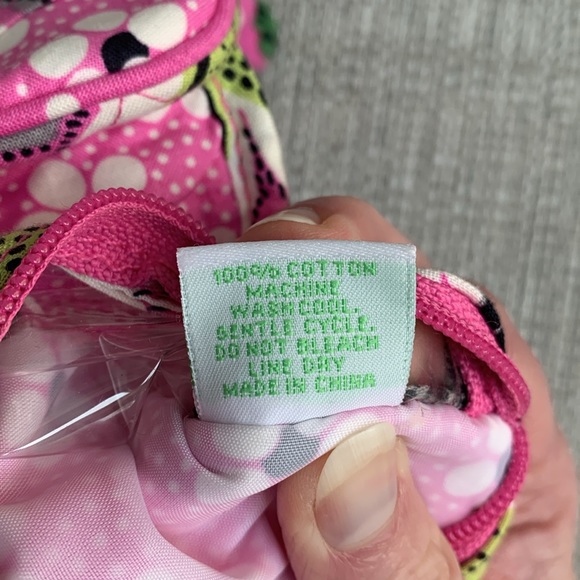 Vera Bradley Priscilla Pink Essentials Cosmetic Bag - Picture 5 of 11